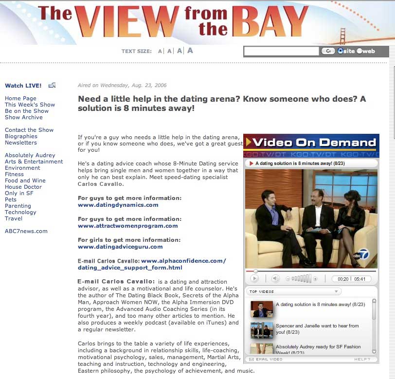 Carlos Xuma's appearance on ABC 7