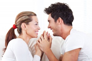 couple smiling and talking 300x199 How To Make Your Man Happy – your thoughts?